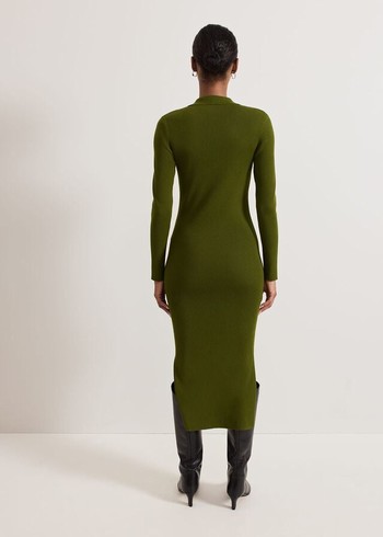 Phase Eight Lucy Column Dress Green Australia | DN1605293